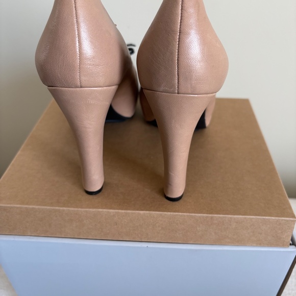 Nude & Black Bow Heels | Size 7.5 - Picture 2 of 4